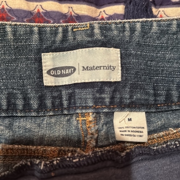 Blouse & shorts maternity Motherhood boho top jeans denim Bohemian old navy M 10 - Picture 17 of 17